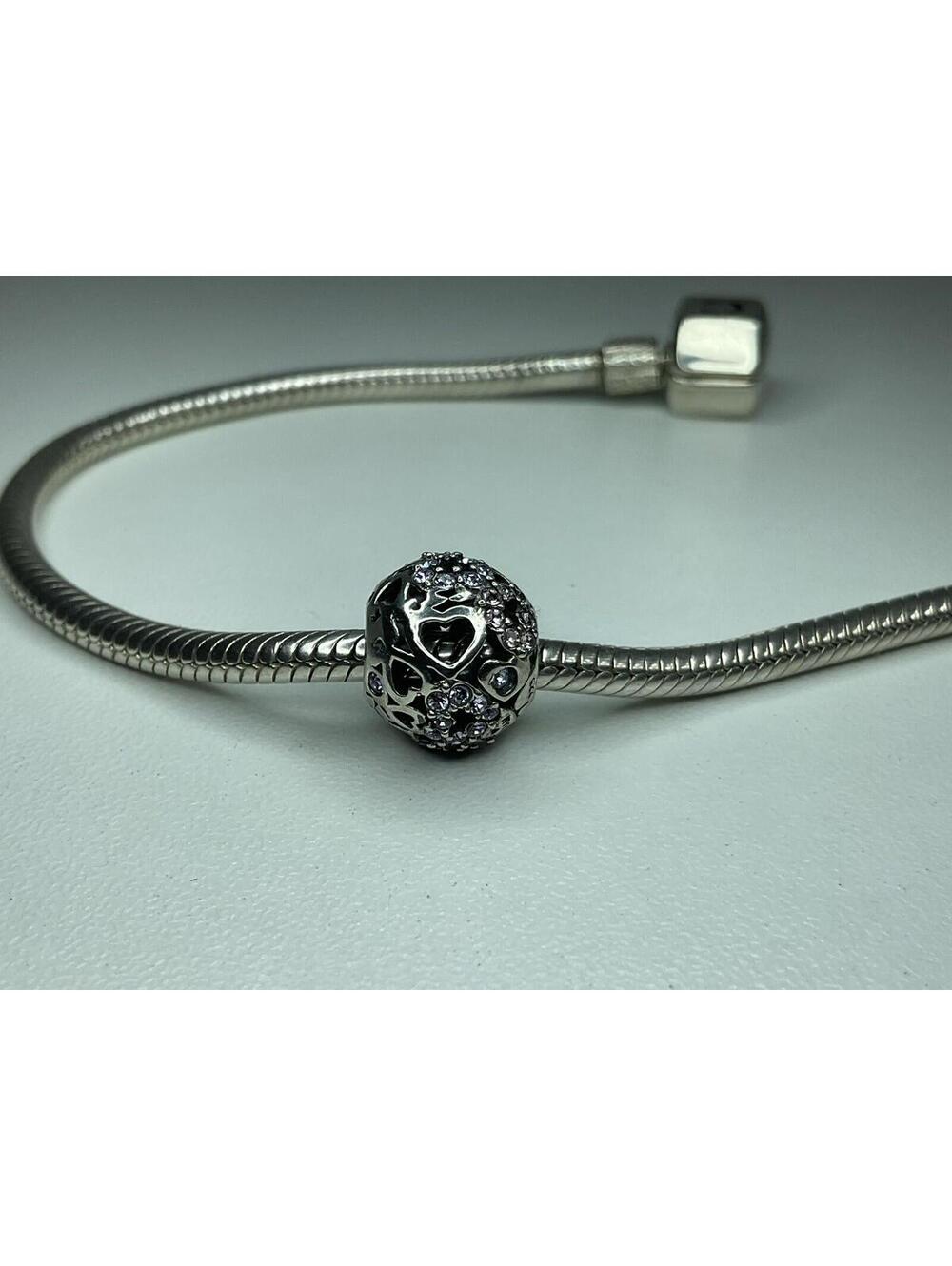 Chamilia  Captured Hearts Purple CZ Stones Charm